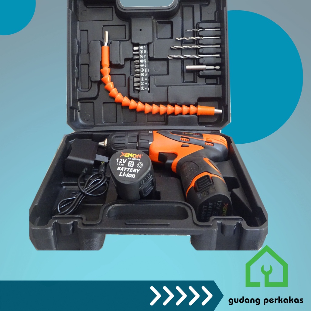 Mesin Bor Cordless Charger Xenon