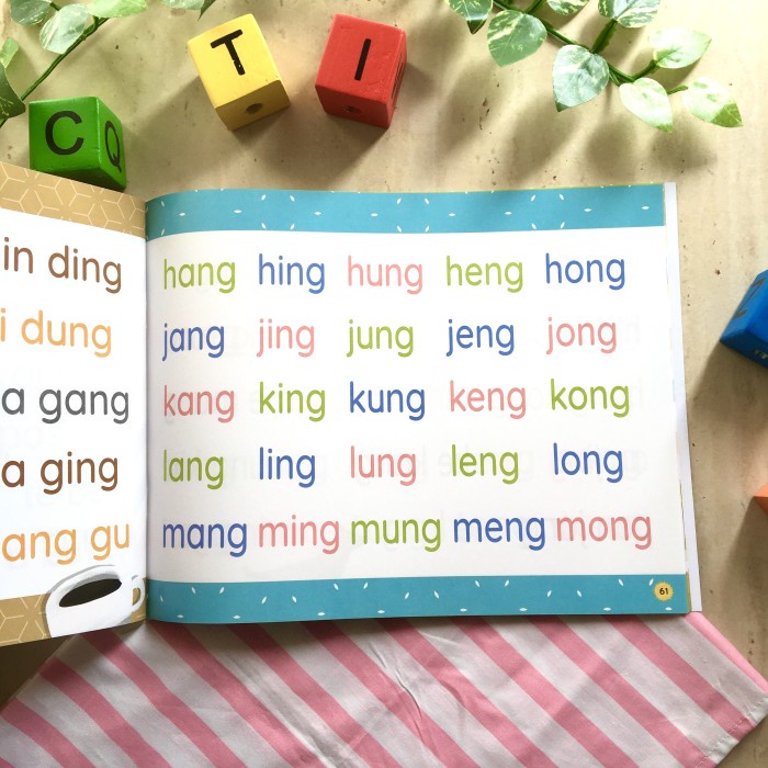 BUKU BELAJAR MEMBACA TK PAUD : PINTAR MEMBACA AIUEO