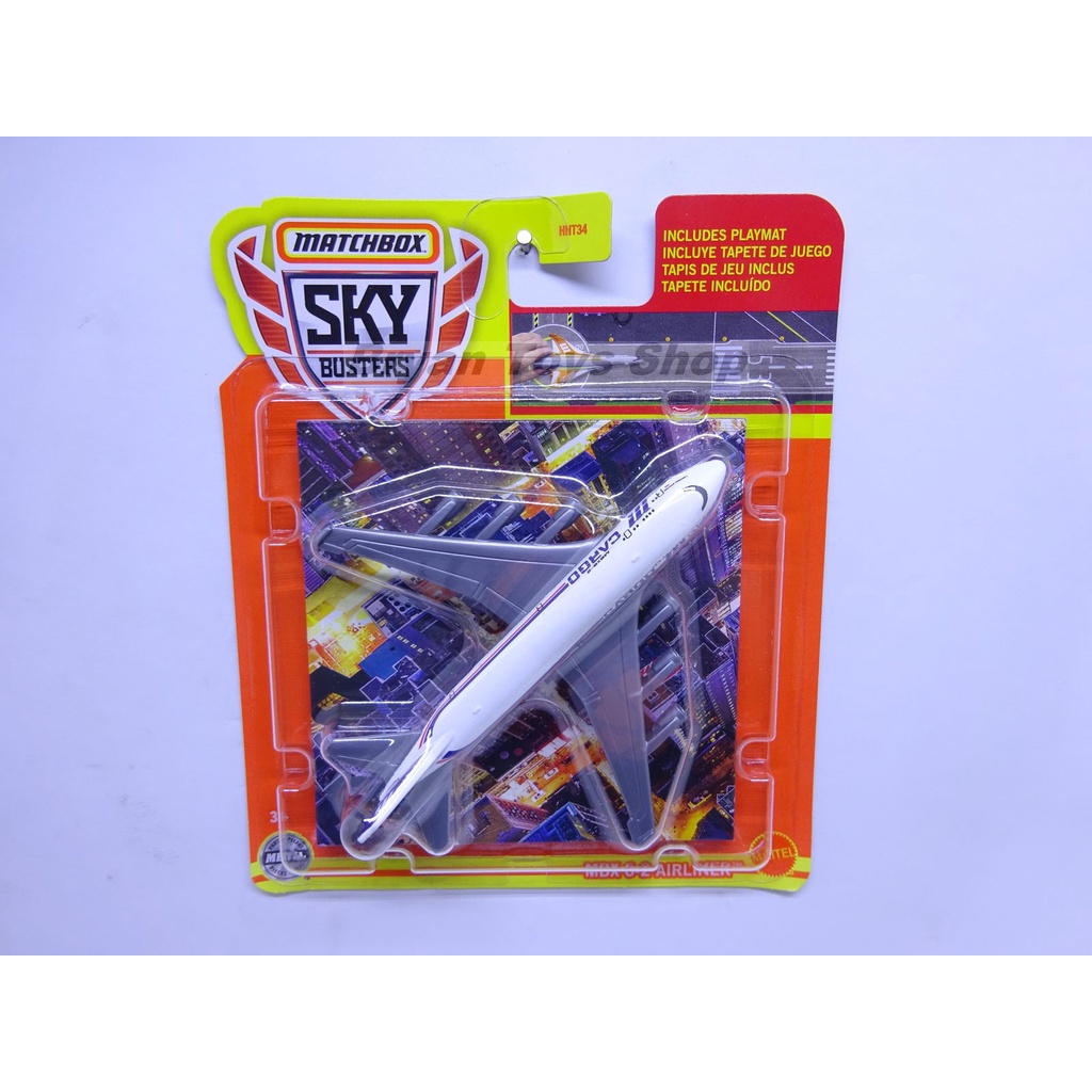 Matchbox Sky Busters MBX 6-2 Airliner Cargo Putih Pesawat