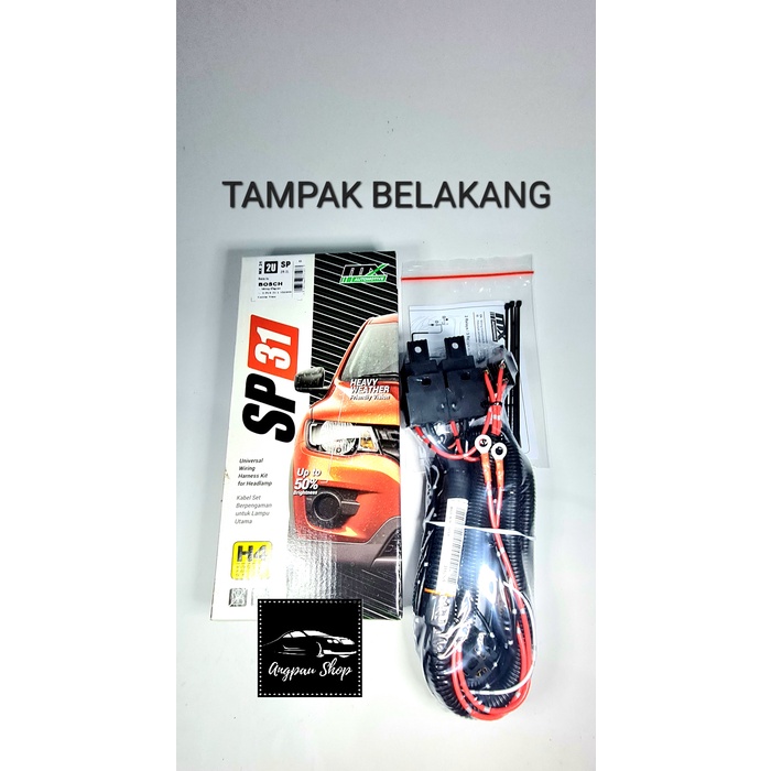 READY - Kabel Set 2 Relay 2 Lampu MX seri SP31 - 2U untuk lampu MOBIL H4