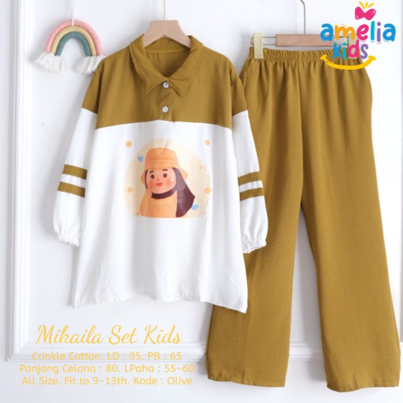 lilian + mikaila set kids, baju anak terbaru original amelia kids