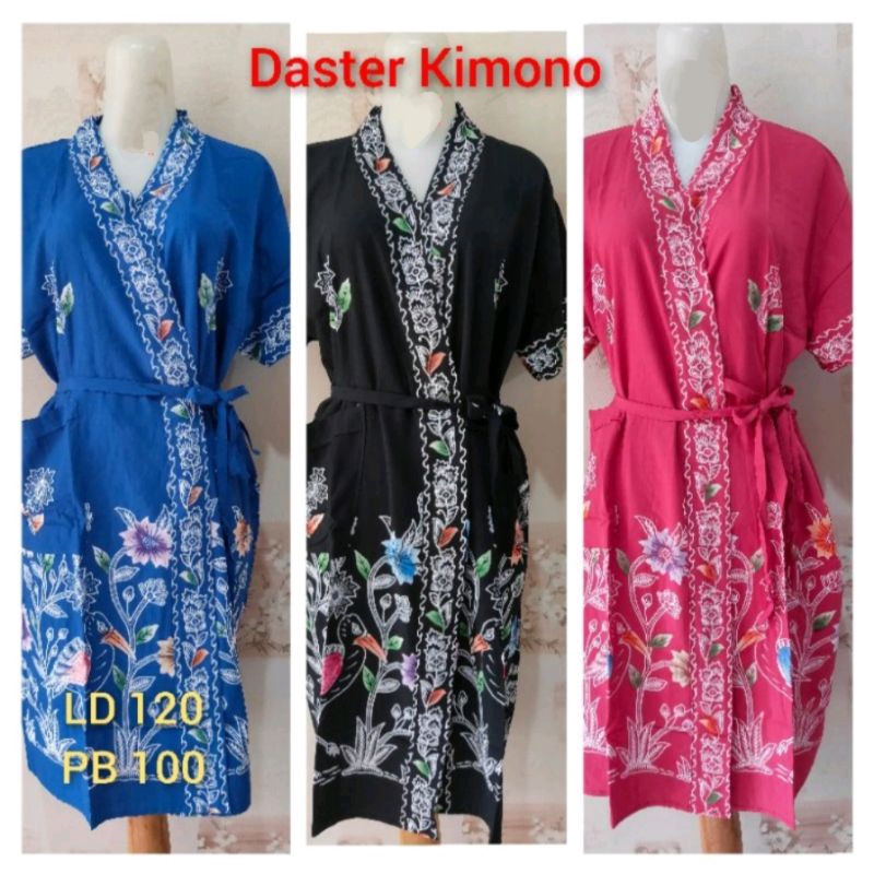 Daster Kimono Kencana Ungu label Hitam LD 120 PB 100