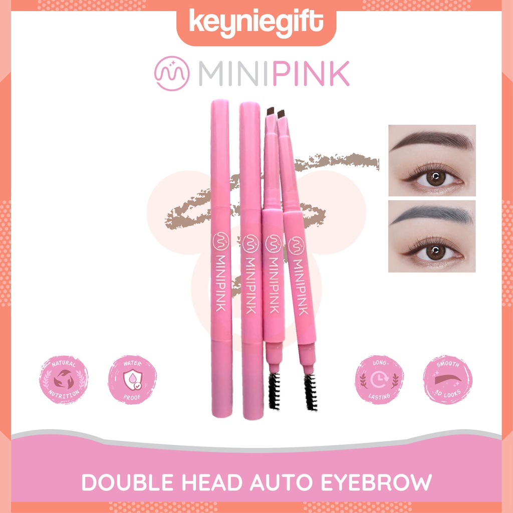Minipink Automatic Eyebrow Pencil Tahan Air Pigmen Pensil Alis MP008