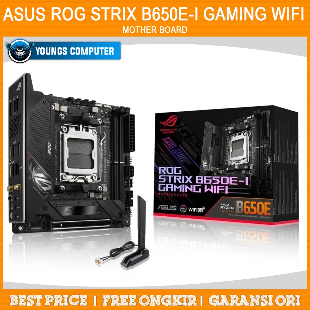 ASUS ROG STRIX B650E-I GAMING WIFI Mini-ITX | Motherboard AMD AM5 B650