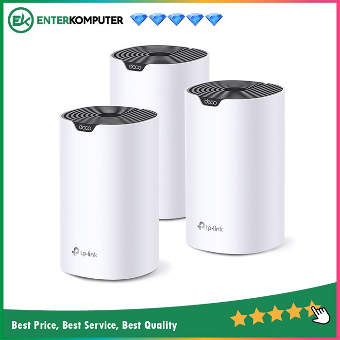 TP-Link AC1900 Dual Band Home Mesh Wireless Router - Deco S7 (3-Pack)