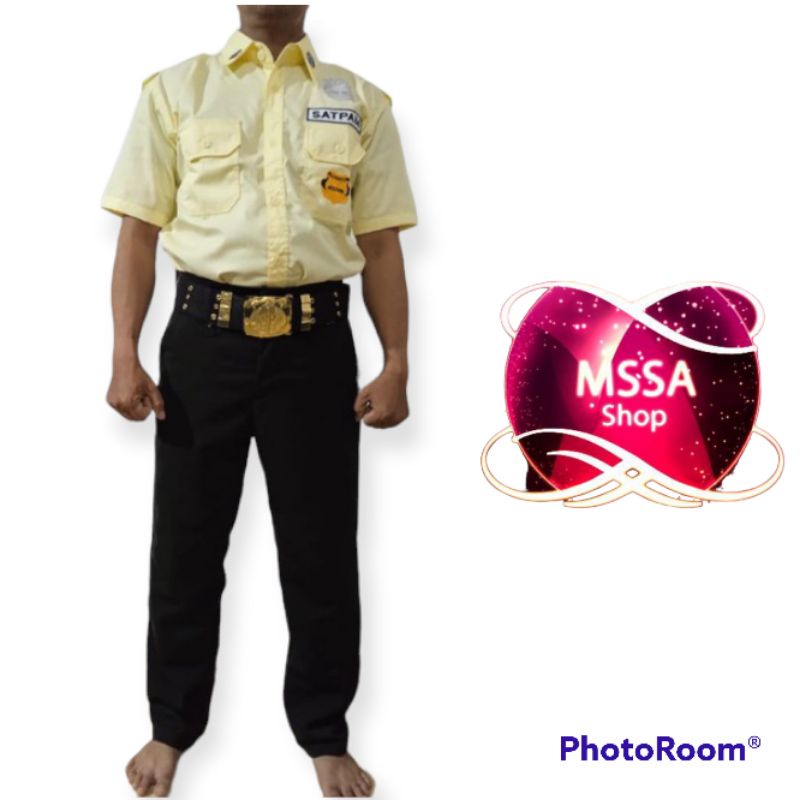 cod 1 stel seragam satpam pdh pdl cream krem crem lengan pendek lengan panjang/seragam pdh pdl satpam cream baru 2023/seragam security baju pdL pdh/baju pdh pdl security/seragam security terbaru/seragam satpam krem satpam model terbaru 2023