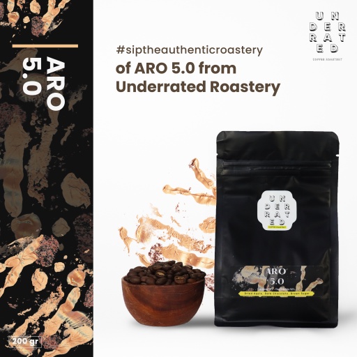 

Biji Kopi ARO 5.0 Coffee Beans 200gr by Underrated Coffee Roastery