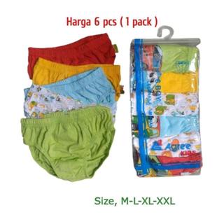 Celana Dalam Anak Laki-Laki Halus SEM Kids 1 Pak isi 6pcs