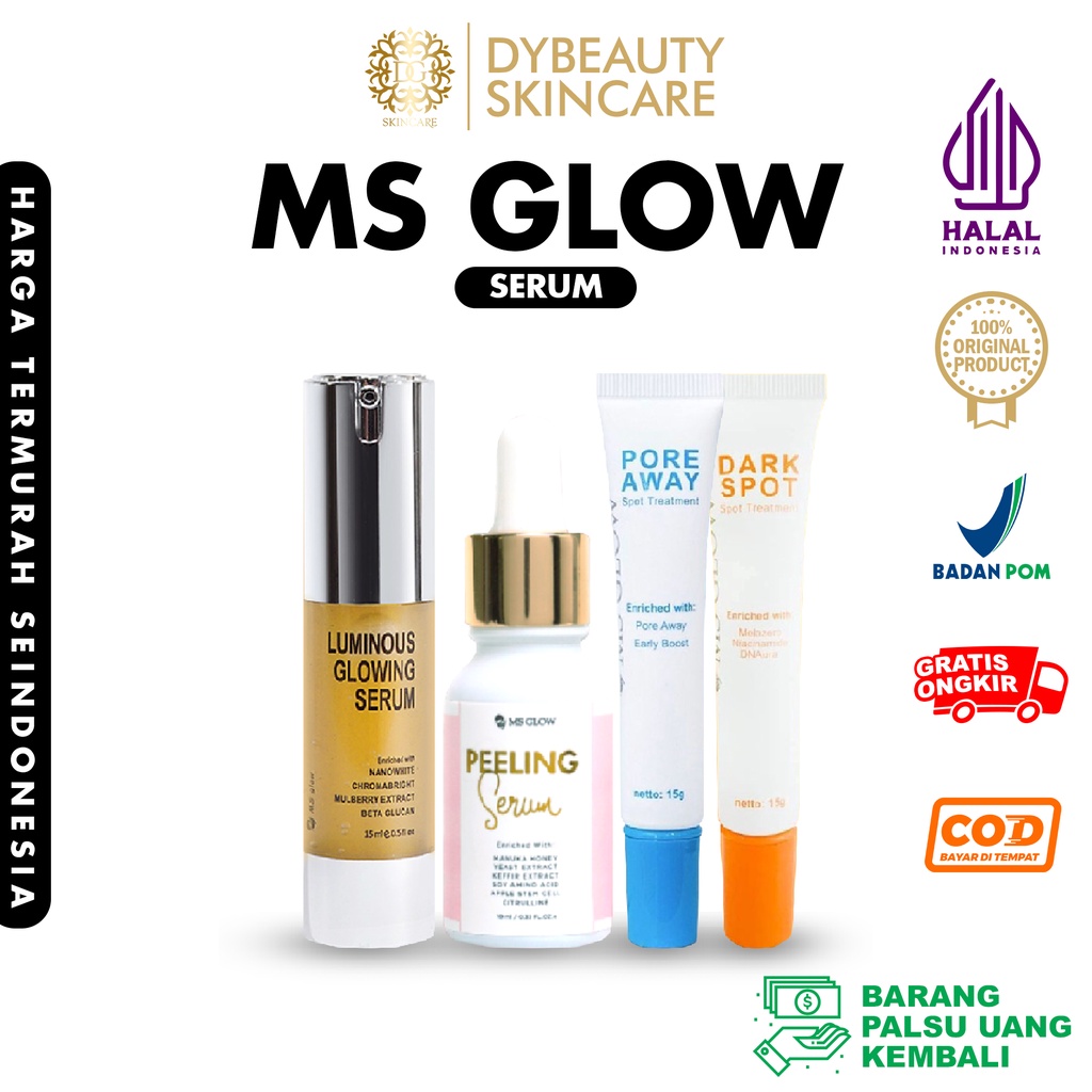 Jual Ms Glow Luminous Glowing Serum Peeling Serum Dark Spot Serum