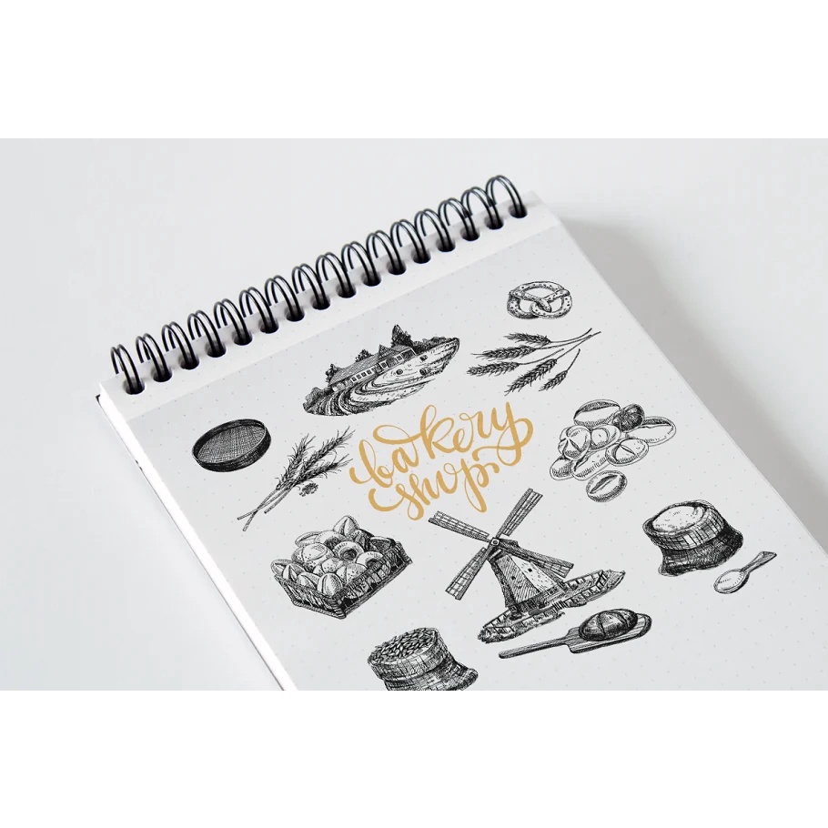 Hand Drawn Bread Shop Illustrations