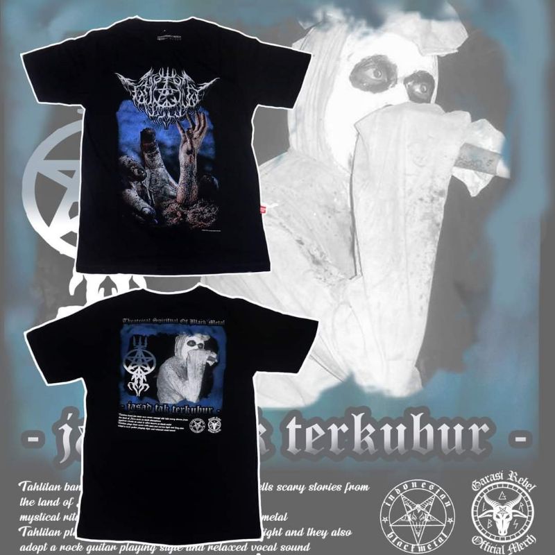 COD ✅ TSHIRT BAND METAL TAHLILAN KAOS LENGAN PENDEK PRIA KAOS UNDERGROUND BAJU CASUAL BAJU EVENT KAO