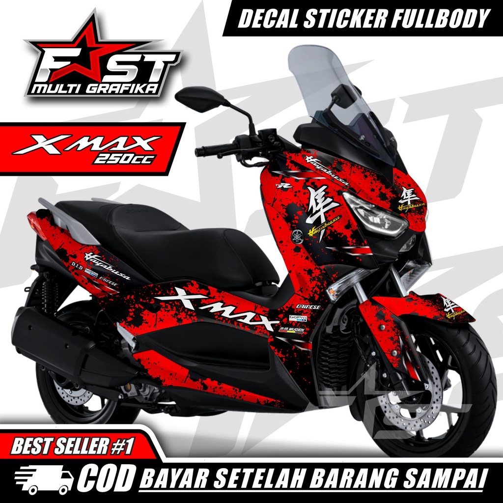 DECAL stiker yamaha X max decal stiker anti luntur tahan lama full body