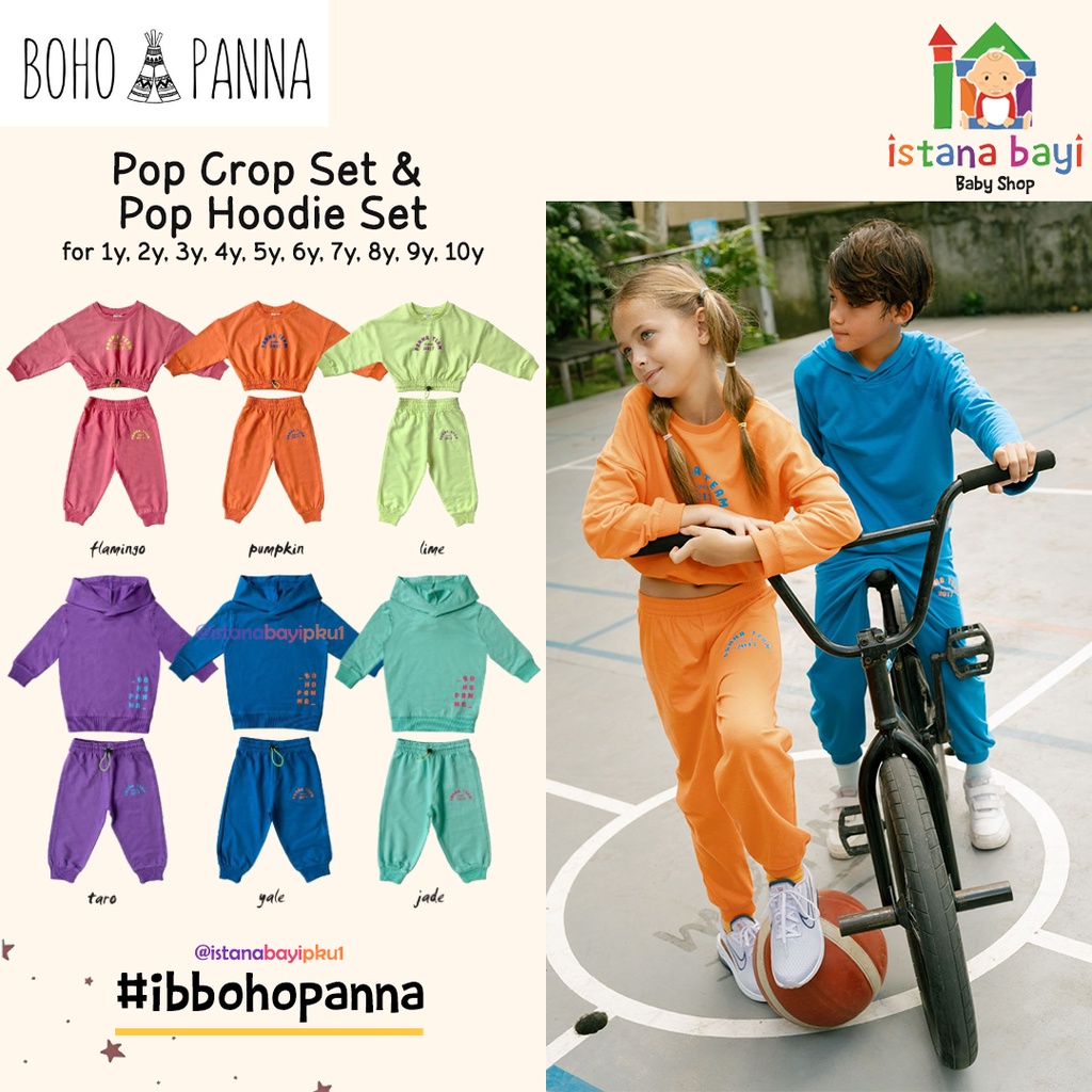 BOHOPANNA POP HOODIE SET - SETELAN 1-10 TAHUN