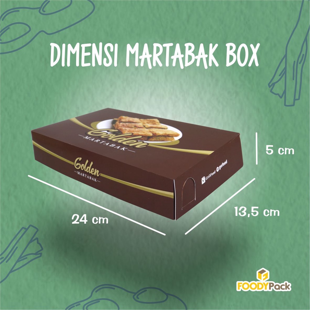 [Custom Martabak box foodgrade-L Fullcolor]  Dus Makanan | Kemasan | Paper | Cetak Packaging | Kotak