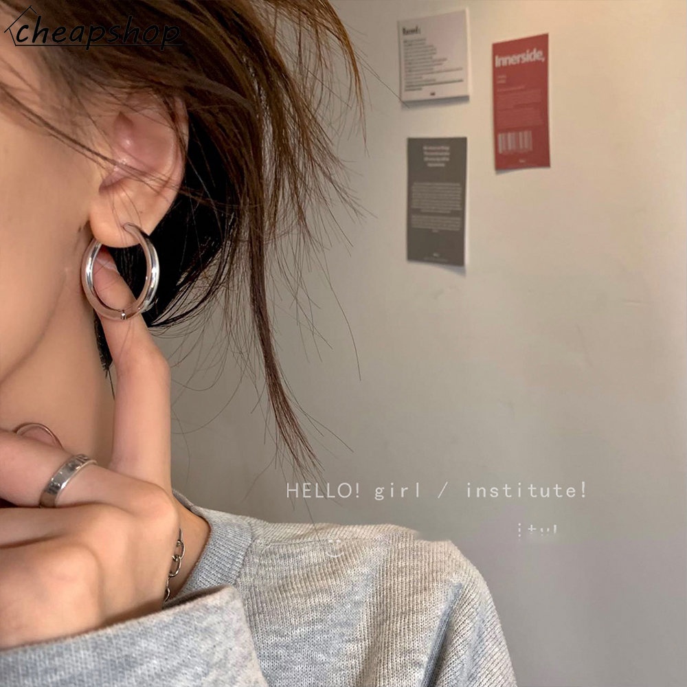 IFYOU Anting Vintage Bahan Titanium Steel Anting Tusuk Mutiara Untuk Perhiasan Wanita Aksesoris Fashion