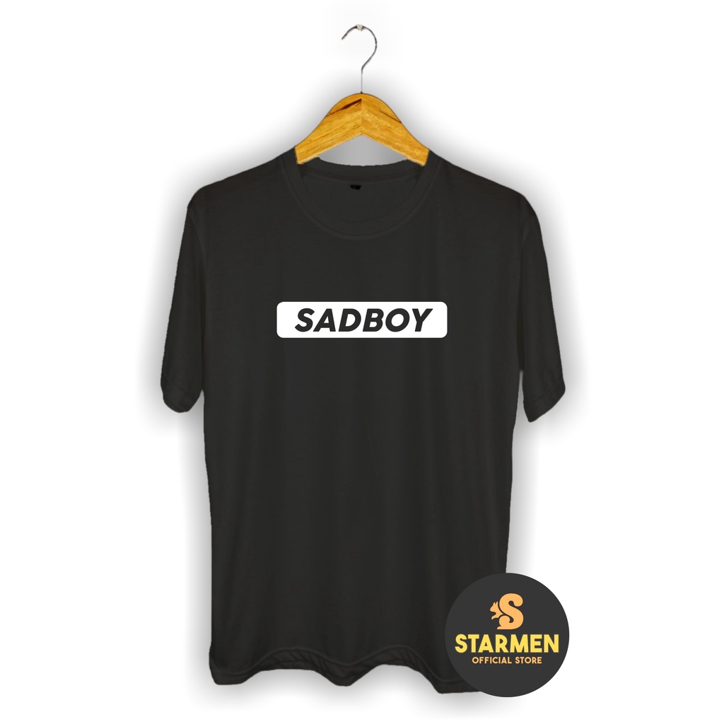 Kaos Distro Pria T-Shirt Motif Kata Kata SADBOY