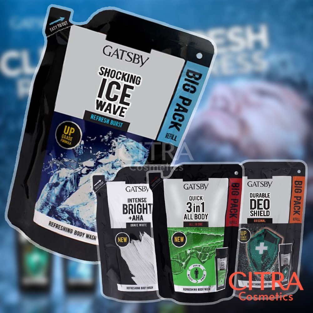 Citra Cosmetic - Gatsby Refreshing Body Wash Refill - Sabun Mandi Untuk Pria Body Wash Refill Origin
