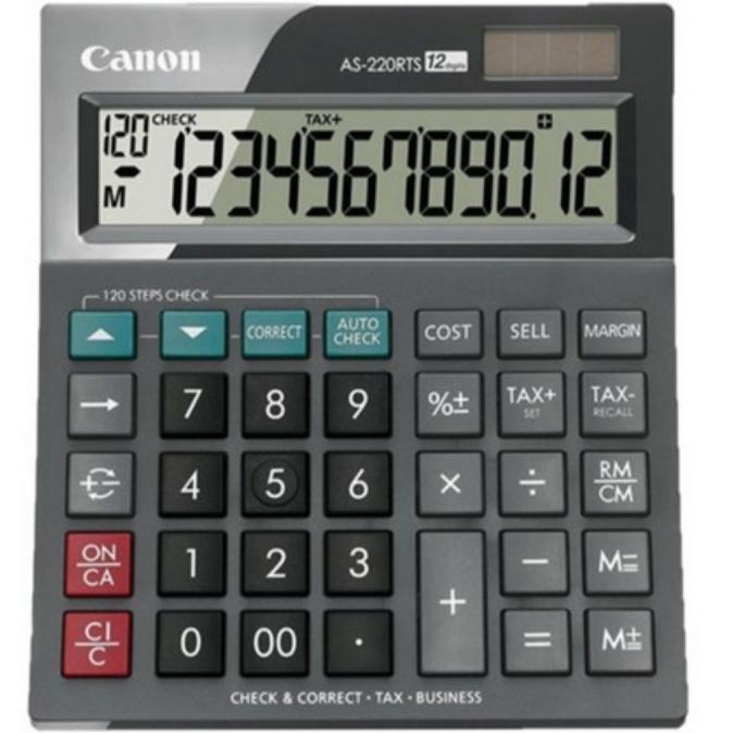 

KALKULATOR CHECK & CORRECT CANON AS-220RTS - Calculator Desktop AS 220