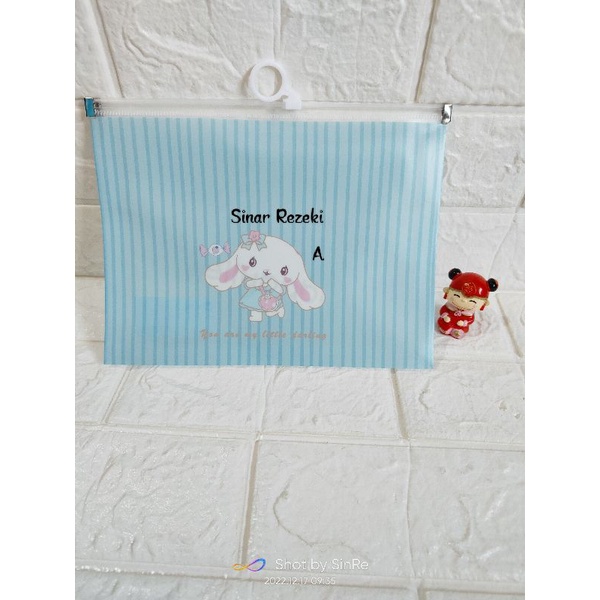 

1 buah!! Map zipper A5/map plastik zipper A5/zipper map A5