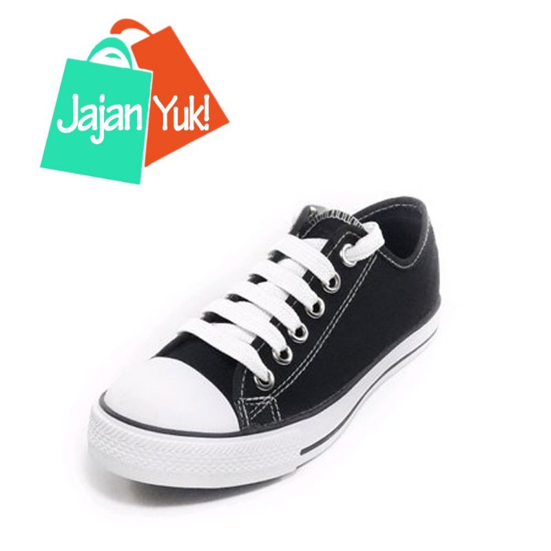 sepatu anak new basket hitam