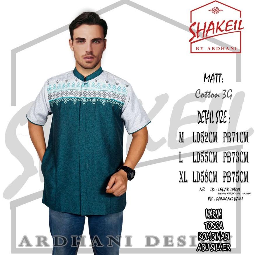 KIRIM HARI INI Baju Koko Pria Modern Premium Busana Muslim Terbaru Baju Koko Dewasa Atasan C1U6 Fash