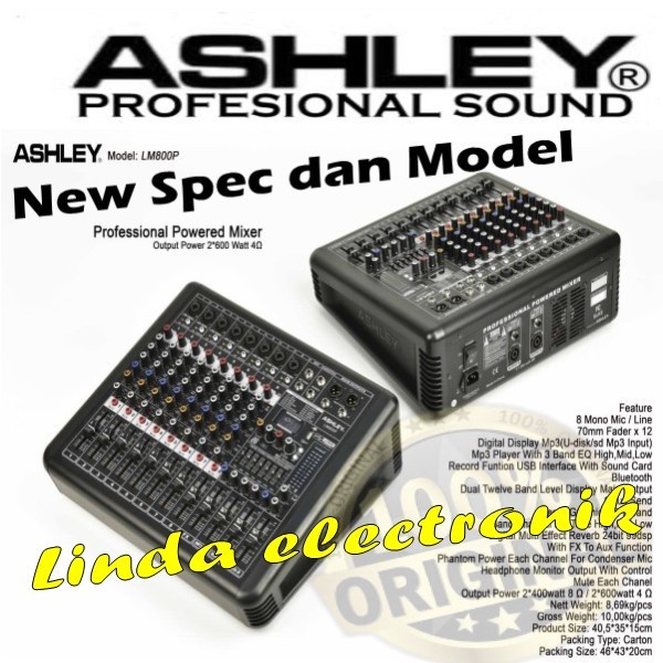 Launch Power Mixer Ashley Lm800P Ashley Lm 800P Oryginal Lm800 P
