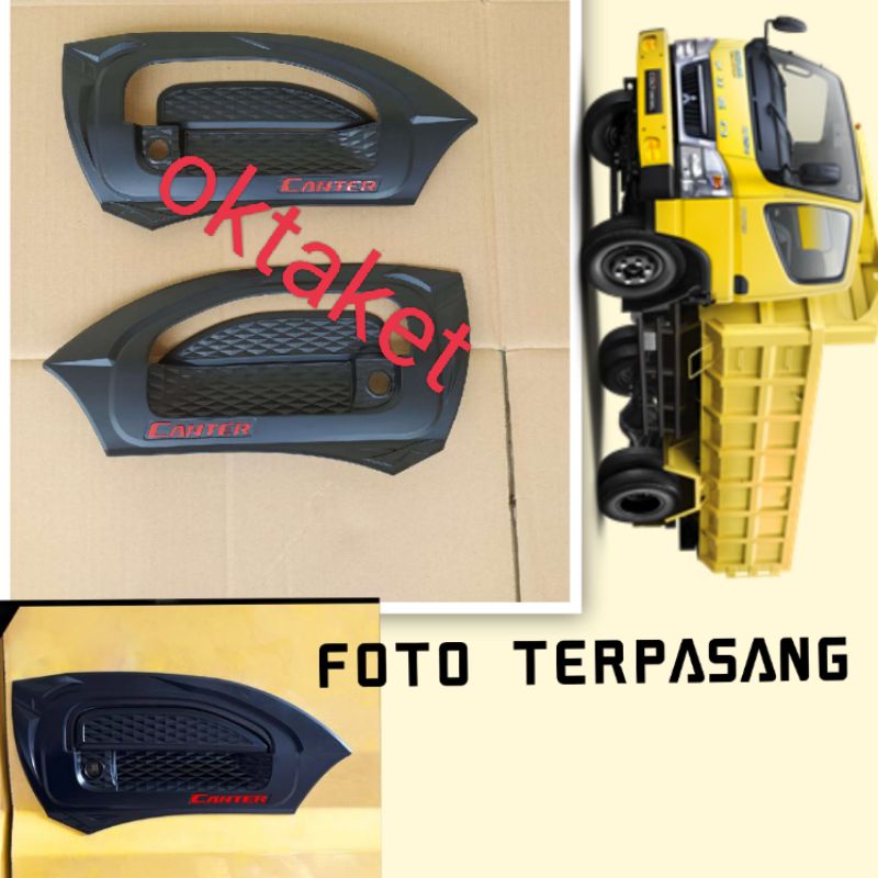 cover outer handle Canter Hitam dop