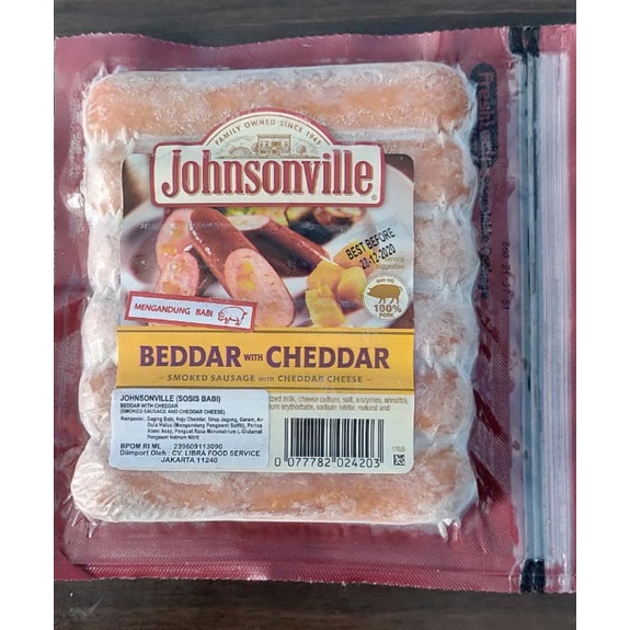 

Sosis johnsonville beddar cheddar. TIDAK HALAL