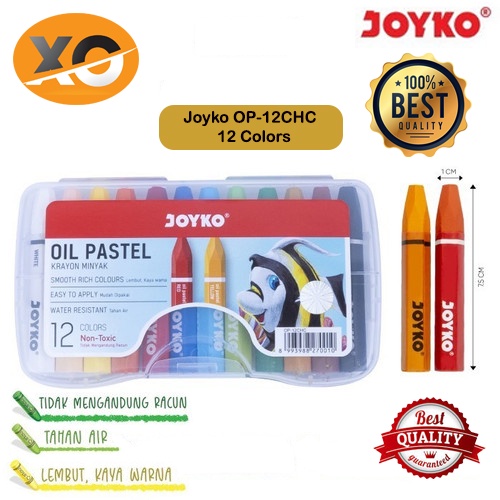 

Crayon Joyko OP-12CR Oil Pastel OP 12CR Krayon Original Joyko Kecil isi 12 Warna