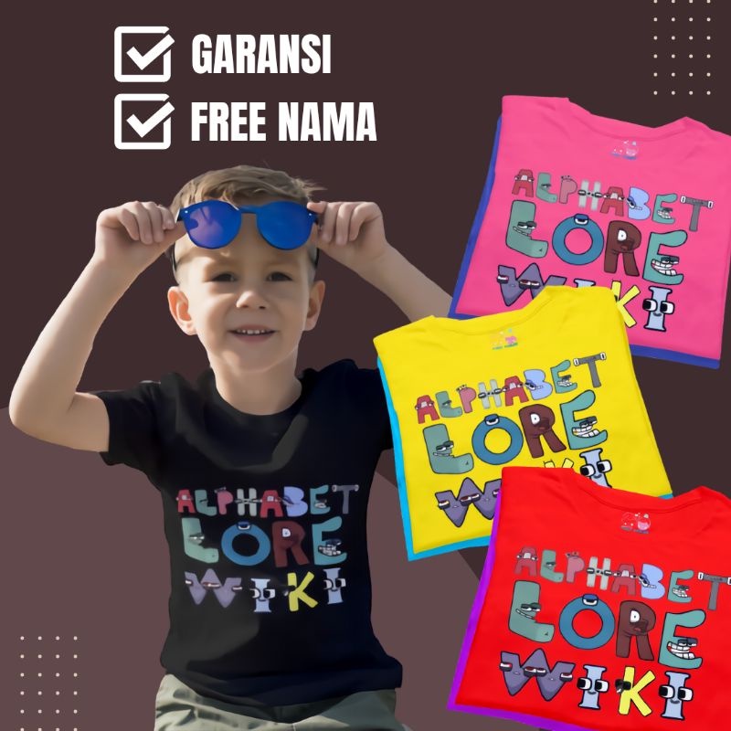 Baju Anak Kaos Anak Alphabet Lore Wiki Terbaru Bahan Premium