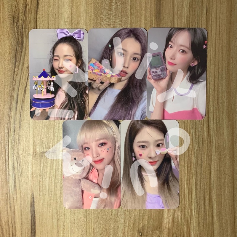PHOTOCARD IZ*ONE WONYOUNG MAINAN / HYEWON ROTI / SAKURA GAMEBOY / YENA BONEKA / MINJU CANDY / BUNDLE