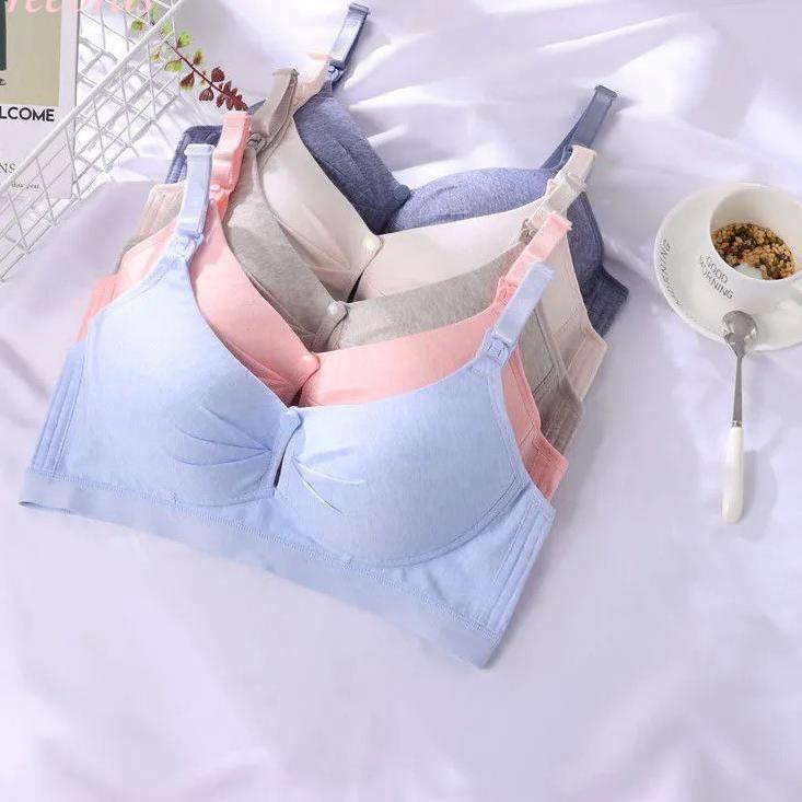 Murah Meriah Bra Menyusui Tanpa Kawat Bh Kancing Depan Underwear Tanpa Kawat Nursing Lingerie Busa S