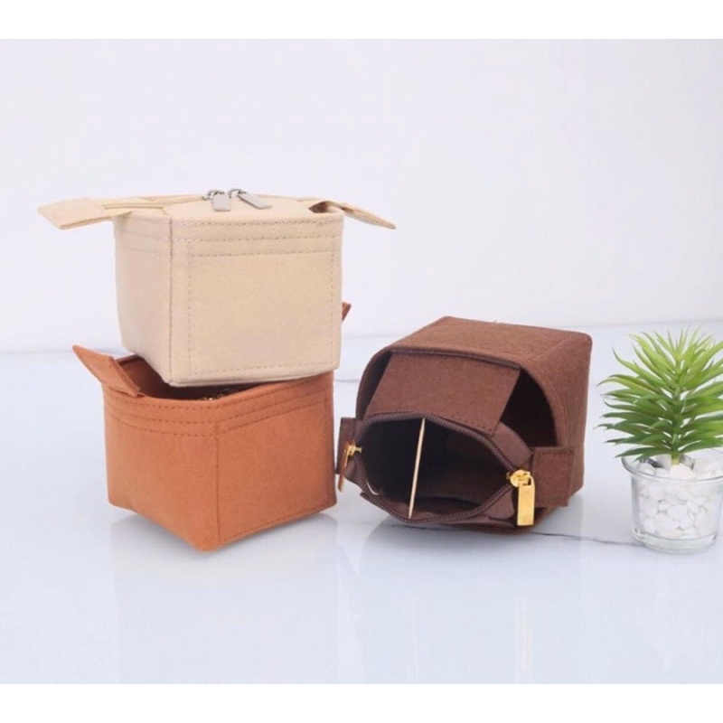 Bag organizer neo purse / dalaman inner inside bag organizer tas mini zipper ringan