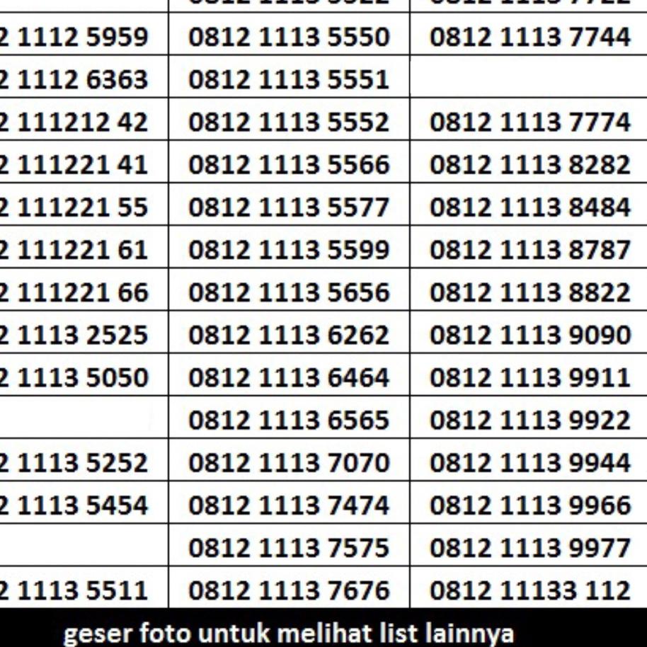 Terlaku nomor cantik simpati 4G kartu perdana Telkomsel simpati nocan 200