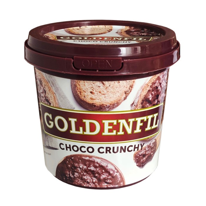 

selai- (bundle 2 pcs) goldenfil choco crunchy 1kg - selai roti cokelat -selai