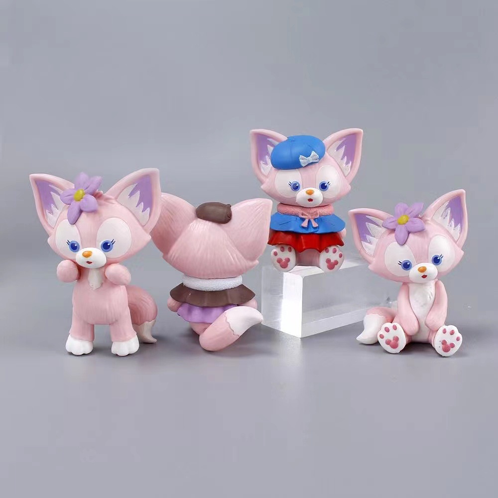 Figure Disney Figure Friends 4Pcs/Set Anime Forest Anak LinaBell Toy In The