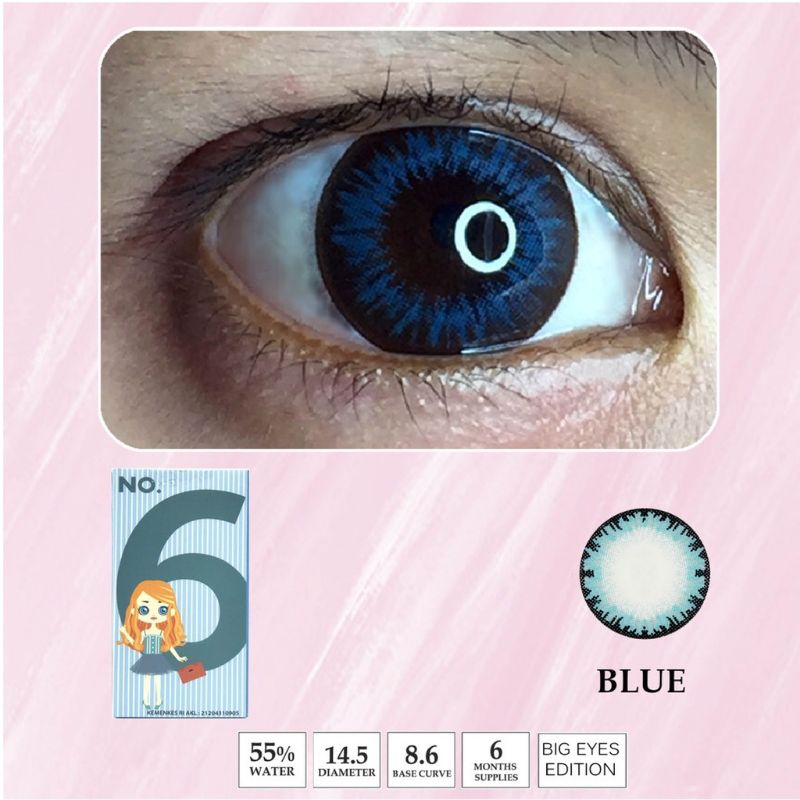 Softlens Alice Eye No 6 Warna Blue Minus -3.50 by She Softlen Lensa Kontak Soft Lense Soft Lenses Ma
