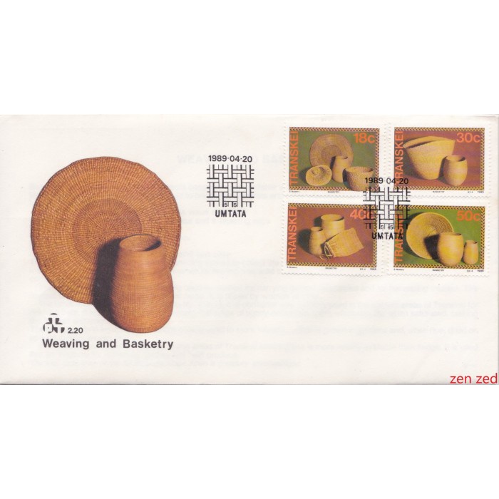 

A712 Prangko Transkei FDC 1989 Arts - Basketry 1 Pcs