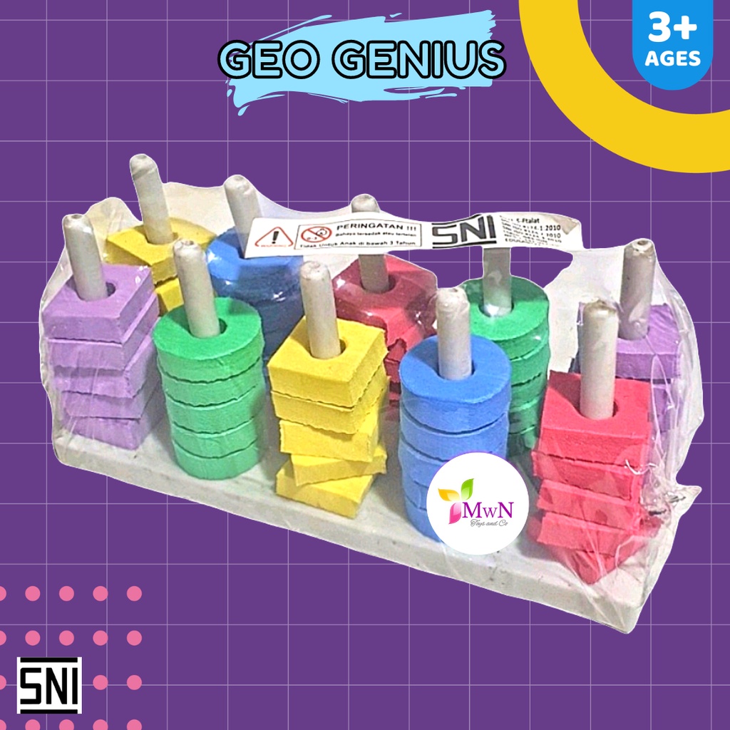 MWN Mainan Edukatif Geo Genius