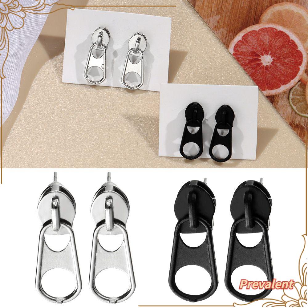 Preva Anting Resleting Anting Unisex Kepribadian Tindik Telinga Sederhana