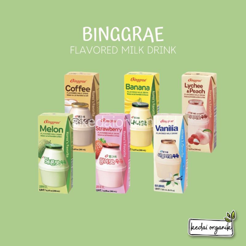 

BINGGRAE Milk Korean Drink 200ml