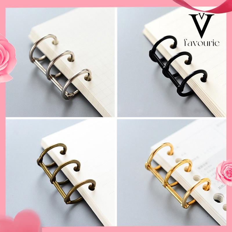 COD1 Piece 3Hole Metal Clip Book Rings Loose-leaf Binder-FA