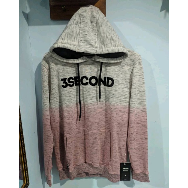 jaket hoodie 3second original