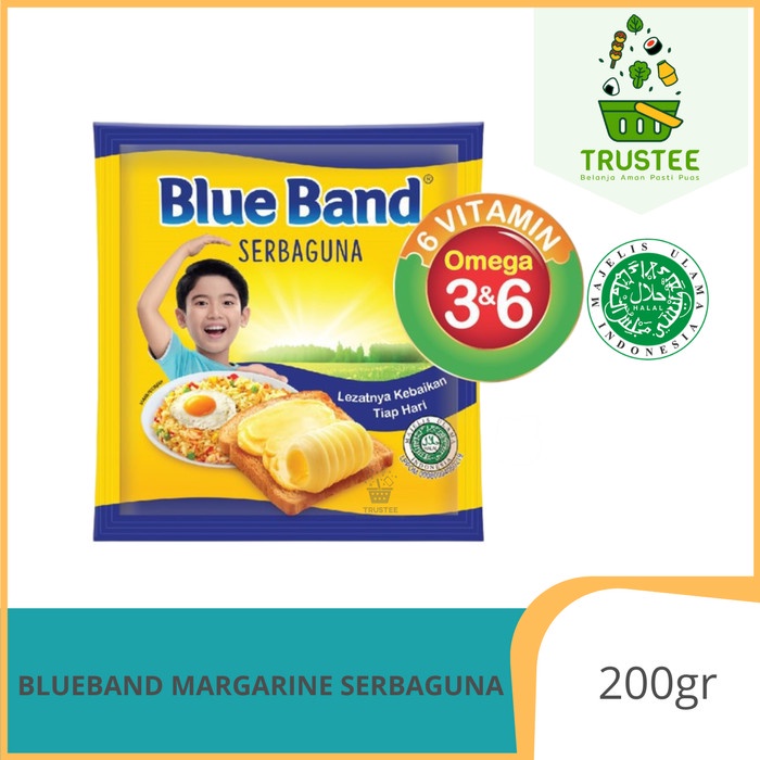 BLUE BAND Margarin Serbaguna 200gr - Blueband Mentega Margarine Masak