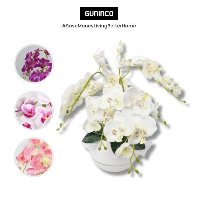 BUNGA ANGGREK LATEX JUMBO / TANAMAN ANGGREK ARTIFICIAL / BUNGA ANGGREK