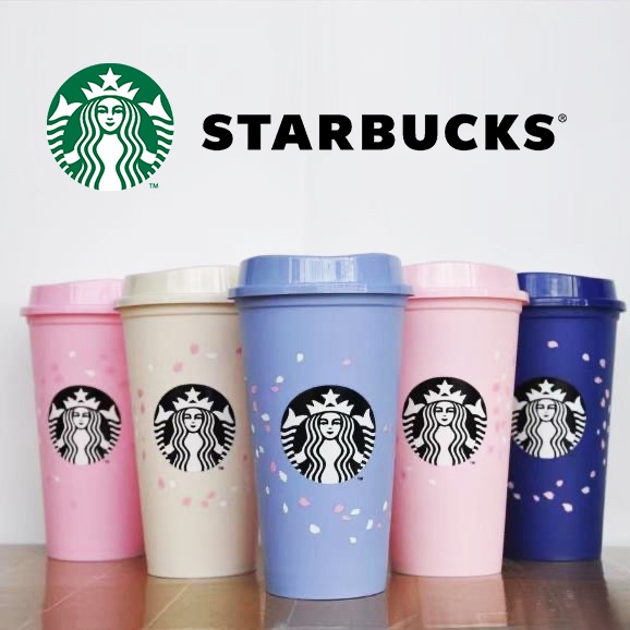 5PCS Tumbler Starbucks Reusable Cup Color Changing - Reusable Cup Berubah Warna