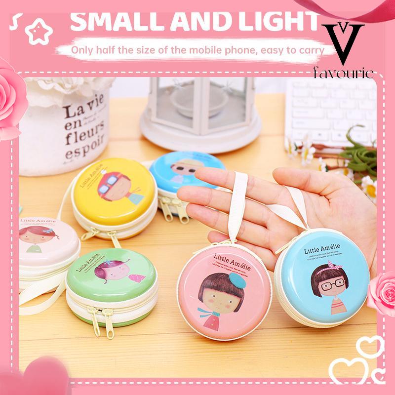 CODDompet Koin Kartun Lucu Gadis Mini Coin Bag Mini Portable Dompet Mini-FA