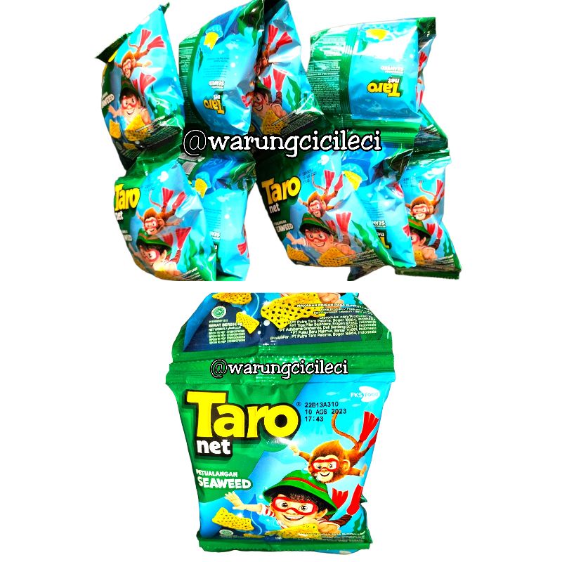 

CHIKI TARO NET RASA SEAWEED / RUMPUT LAUT 8g x 10pcs ( 1 RENCENG )