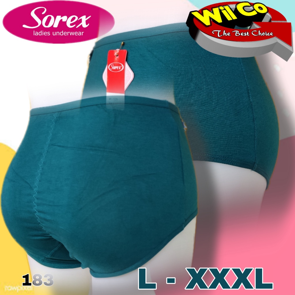 K183 - (Harga Per 1 Potong) CELANA DALAM WANITA PAKAIAN DALAM PAKAIAN WANITA CD SOREX JUMBO SIZE L - XXXL