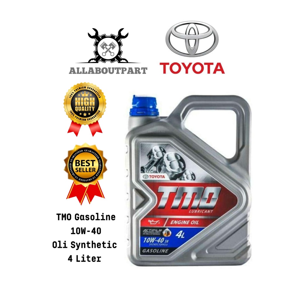 Jual Oli Mesin Mobil Toyota TMO 10W 40 Api SN TOYOTA OIL 4 Liter Oli Mobil Oli Gasoline